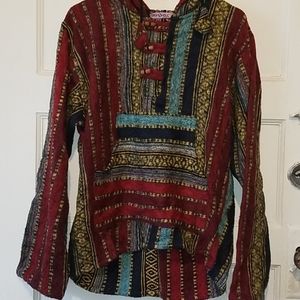 Baja hippie hoodie